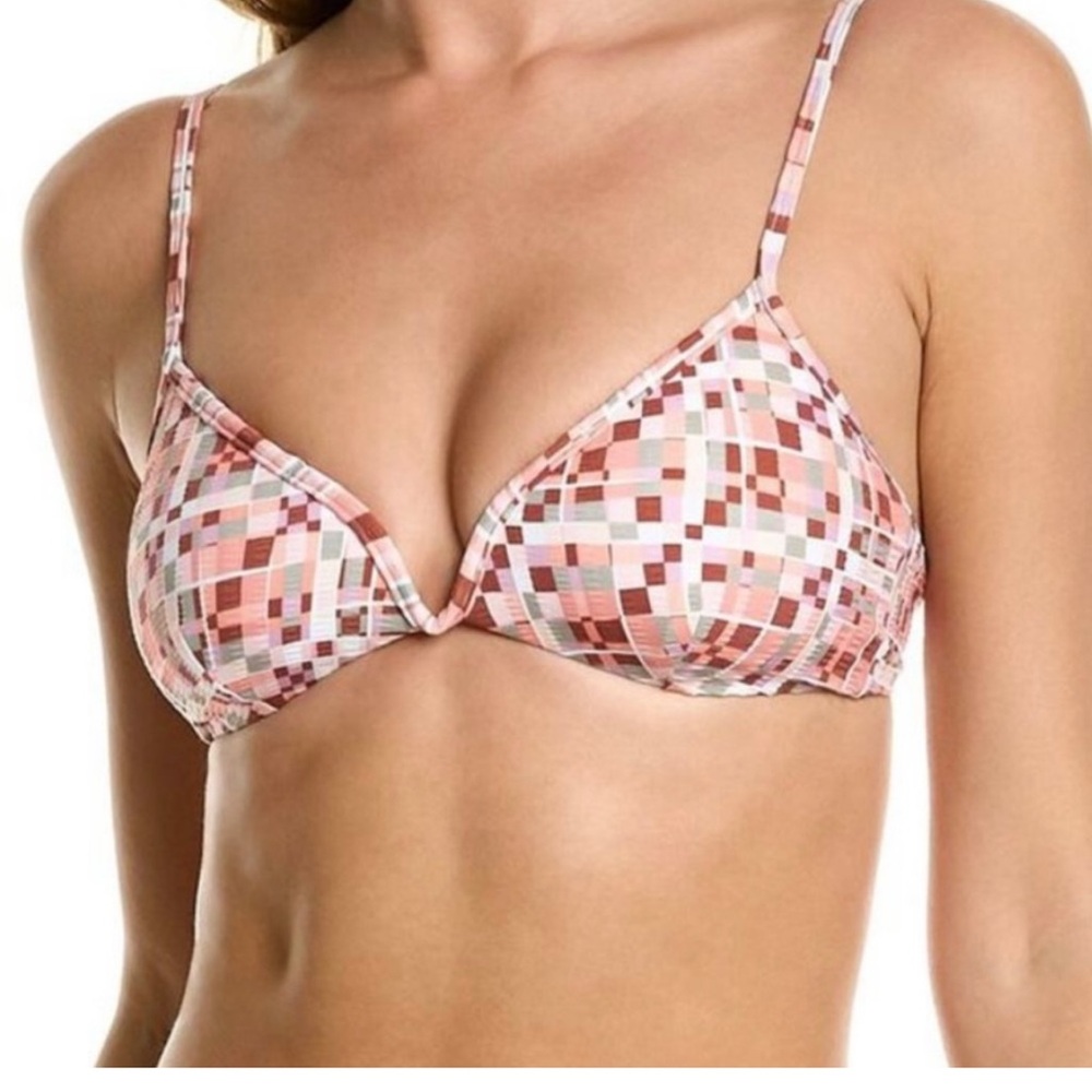 🆕  L*Space Helena Bikini Top in Block Party size small